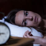 woman having an insomnia
